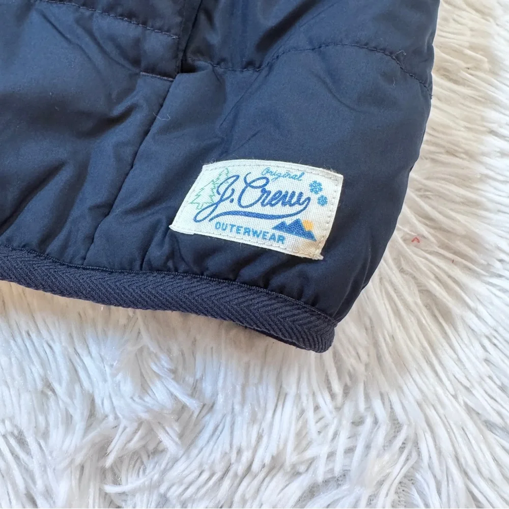 Crewcuts boy's long sleeve reversible Hooded Puffer sherpa Jacket in navy‎ blue
